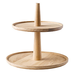 Этажерка «Вало» 2 яруса буфетная (верх Ø 25, низ Ø 30) 30 см APS