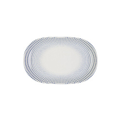 Блюдо овальное 28см Harmony Blue ID Fine