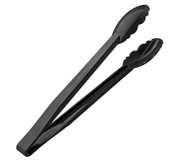 Щипцы универсальные 30 см черные поликарбонат до 120 C MGprof (1725)