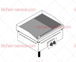 Поверхность жарочная встраиваемая DFTR70E0 136020 TECNOINOX