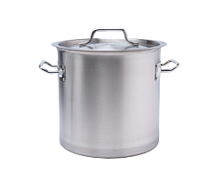Котел 12 л, нержавеющая сталь, тройное дно с крышкой (индукция) MGSTEEL