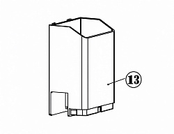 Кожух желоба для кофеварки ME-717-10110 HURAKAN