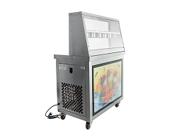 Фризер для ролл мороженого KCB-1Y (контейнеры, световой короб, стол для топпингов) FOODATLAS