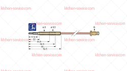 Термоэлемент M9x1 1000мм для JUNO (0H6255)