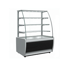 Витрина холодильная кондитерская K70 VM 1,3-1 LIGHT 0011-9005 ВХСВ-1,3Д Carboma техно ПОЛЮС