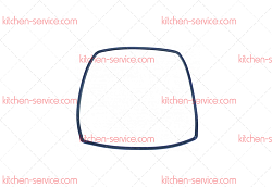 Уплотнитель дверной 420x320 мм для печи (5040244)