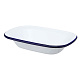 Блюдо для подачи 16x12 см h4 см 250 мл Blue Rim эмалированная сталь SUNNEX (CEP9077)