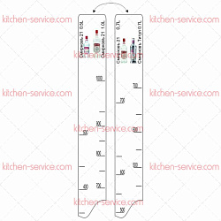 Линейка барная Смирновъ 21 (500 мл/700 мл/1 л) / Смирновъ Титул (700 мл) P.L. PROFF CUISINE (81250067)