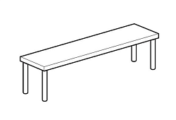Полка настольная открытая CHEF LINE LOSO3522T1 APACH