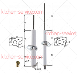 Электрод зажигания для печи (3020325)