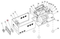 Плата электронная для машины вакуумной упаковки камерного типа EHVC-260T/1A EKSI (9216501100365)
