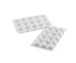 Форма для выпечки 15 ячеек 26 мл 45x20 мм Мини-бомбафлекс силикон SILIKOMART