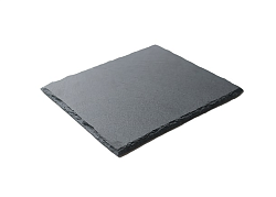 Блюдо для подачи квадратное 30х30 см, черное, сланец MGprof