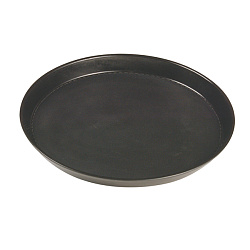 Поднос «Грипзон» прорезиненный круглый 36 см черный APS