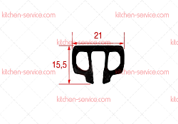 Уплотнитель 6 м для стекла печи (3286021)