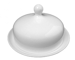 Масленка с крышкой 150 мм Royal White 1-18 TUDOR ENGLAND (TU2231)