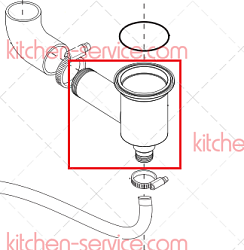 Коллектор сливной для ELECTROLUX (0L2837)