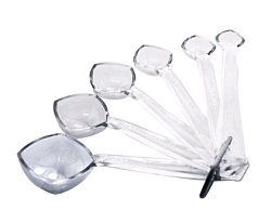 Ложка мерная 6 шт прозрачный поликарбонат THE BARS