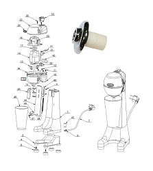 Втулка BMS 1 R_#15 для миксера VORTMAX (50.01.0.0002)