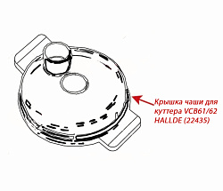 Крышка чаши для куттера VCB61/62 HALLDE (22435)