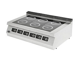 Плита индукционная EMP.PLS.9IND030 6-конфорочная настольная EMPERO