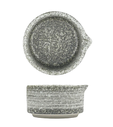 Соусник 60 мл круглый с носиком, глазурь, фарфор PL. PROFF CUISINE (21-711 GSB / К=96ШТ)