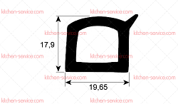 Уплотнитель двери 2955  для JUNO (0H6767)