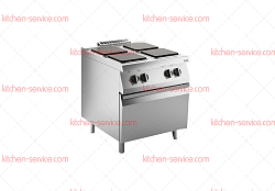 Плита электрическая 4-х конфорочная 700 серии CHEF LINE SLRE87CS APACH