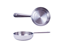 Сковорода порционная 14 см, 0,47 л, нержавейка, глубокая с ручкой MGSTEEL