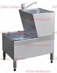 Ванна моечная моповая с рукомойником ВММР-2/7,7 RESTOINOX