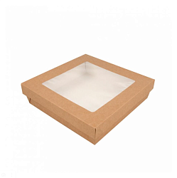 Ланч-бокс с крышкой с окном 1000 мл 18,5x18,5x5 см GARCIA DE POU (224.46)