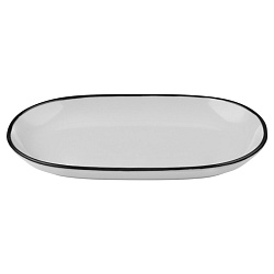 Блюдо овальное 37см Modest Black ID Fine