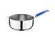 Сотейник 3 л без крышки, нержавеющая сталь, 20 см, индукция, синяя виниловая ручка MGSTEEL (PSP20VBL)