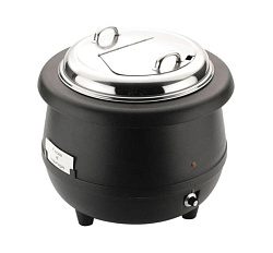 Мармит-супница электрический 50 Гц пластик, сталь нержавеющая 10 л 380 Вт черный SUNNEX