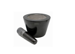 Ступка с пестиком 13 см мрамор черная VIN BOUQUET