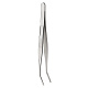 Щипцы (пинцет) 16 см прямые с изогнутым кончиком MGSTEEL