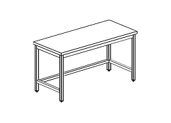 Стол производственный CHEF LINE LWT610F APACH