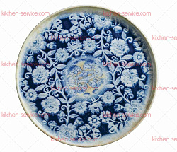 Тарелка плоская Corendon Blue Blanc декор 1 KUTAHYA (BNROT28DU891310)