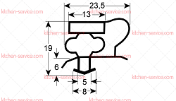 Уплотнитель изоляционный для AMITEK (R00057)