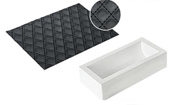 Форма кондитерская KIT BUCHE MATELASSE 25х9х7 см SILIKOMART