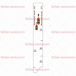 Линейка барная Коньяк Московский 500 мл/700 мл P.L. PROFF CUISINE (81250065)