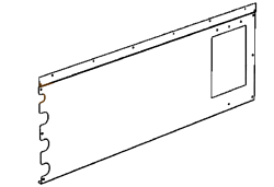 Панель задняя для XVC105E UNOX (0F1455A0)