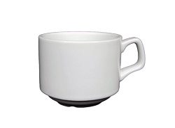 Чашка чайная штабелируемая 170 мл Royal White блюдце TU1107 6-72 TUDOR ENGLAND (TU1104)
