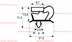 Уплотнение 180*420 TVR GN 1/3 для DESMON (H25-0014)