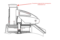 Толкатель круглый для овощерезки RG-50 HALLDE (24157)