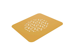 Трафарет для декора блюд 100 мм 1 мм Листочки силикон SILIKOMART